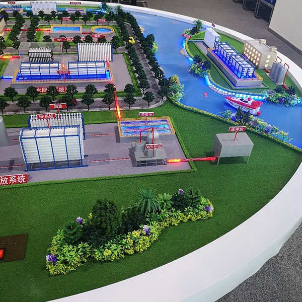 污水处理沙盘自来水厂净水模型制作案例